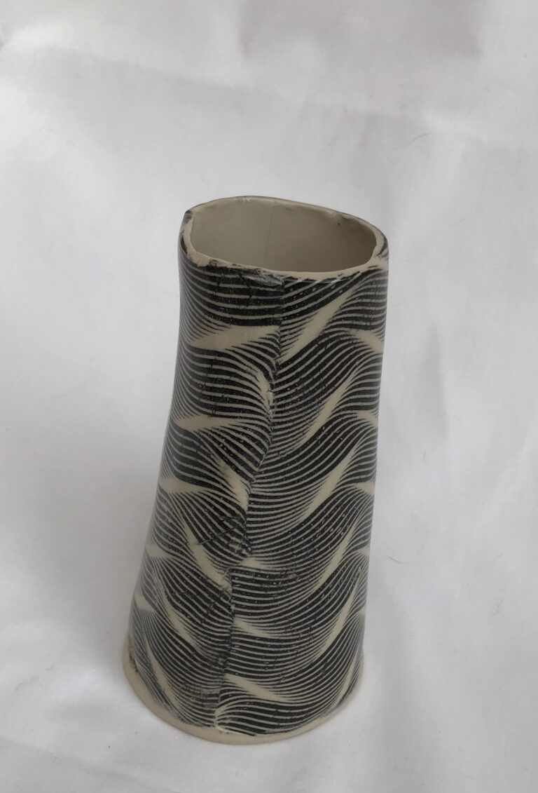 Kerstin Robb Ceramics Waves Bud Vase  768x1131