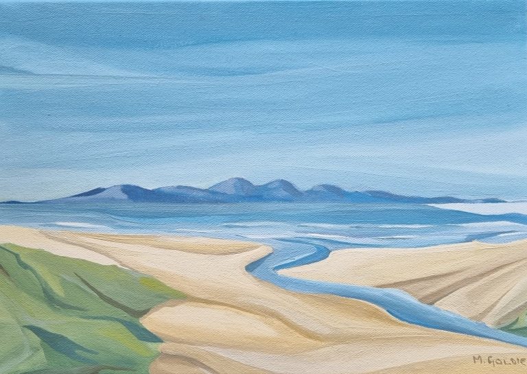 1. Morna Goldie Art Jura from Machrihanish Bay 768x545