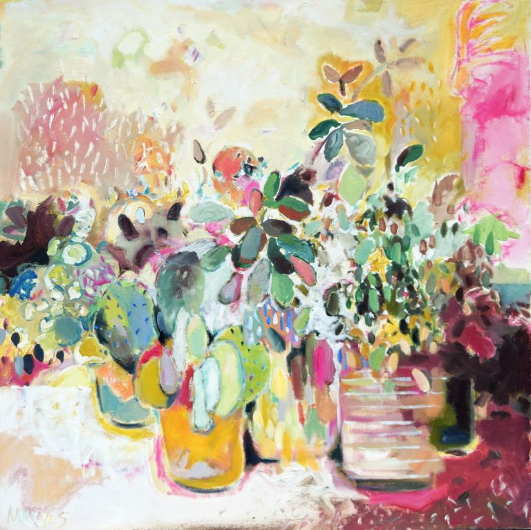 M Ryves Spring Plants 76x76cm Copy 1 768x767